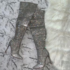 NWOT Steve Madden Wonders Crystal Boots